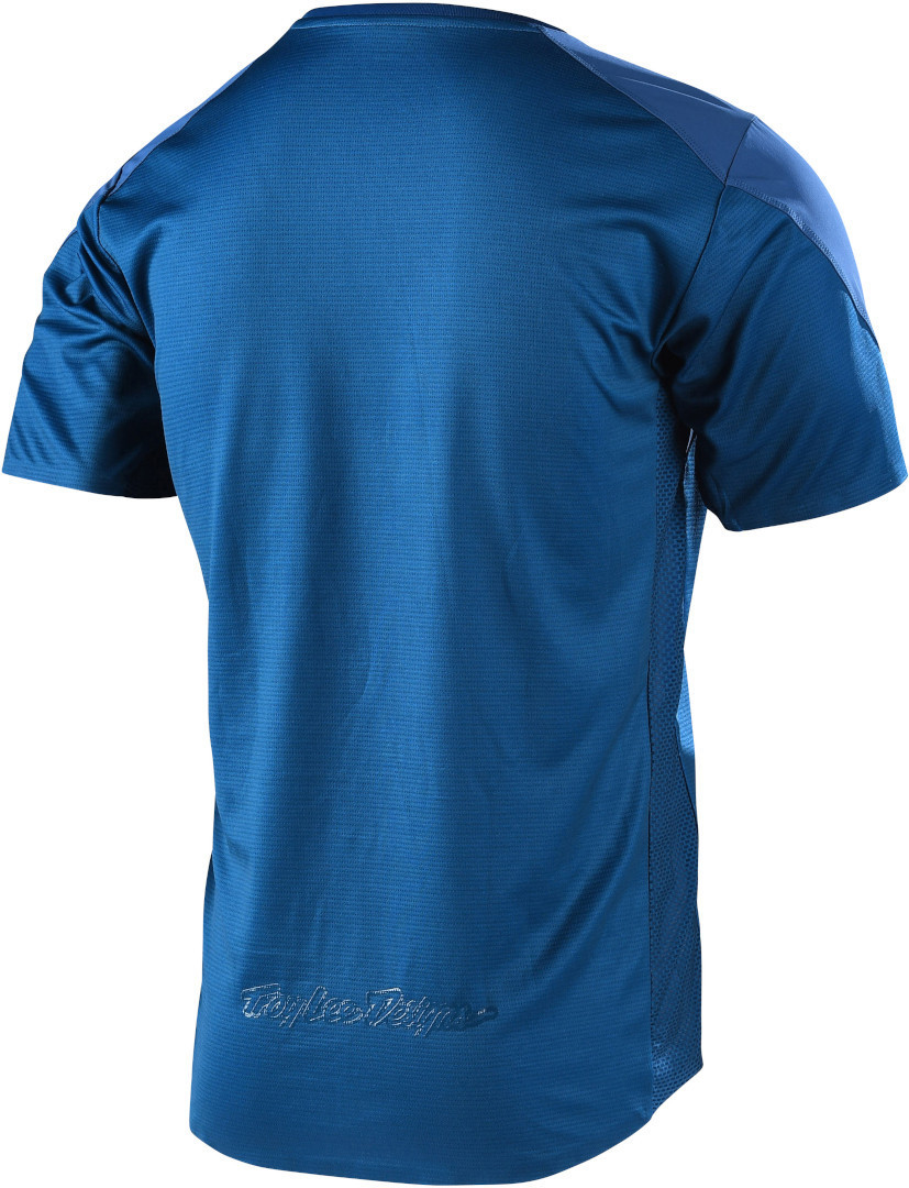 Troy Lee Designs Drift Solid Kurzarm Fahrrad Jersey blau XL Abbildung 2