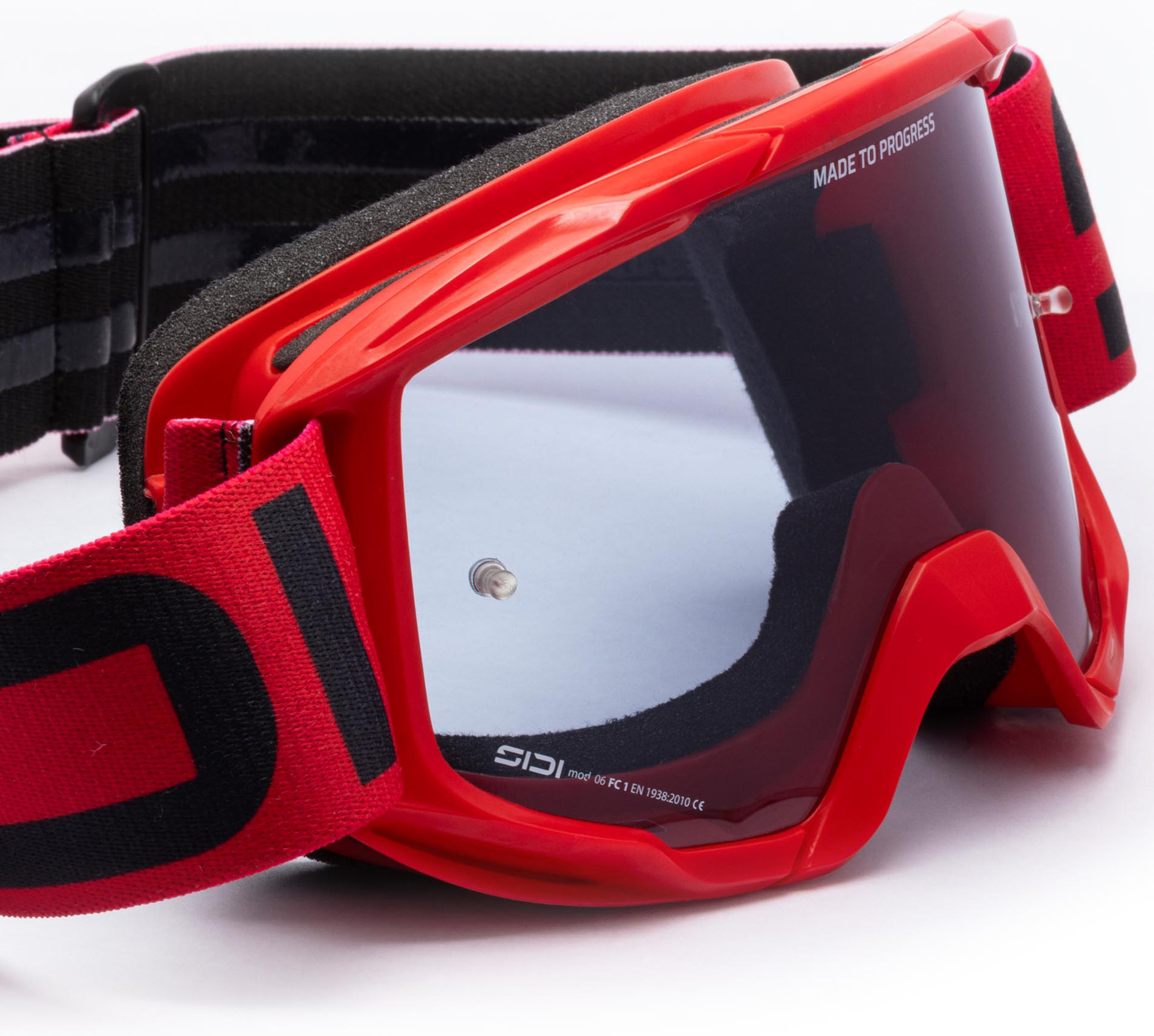 Sidi Gladius Smoke Motokrosové brýle červená/šedá Obrázek 4