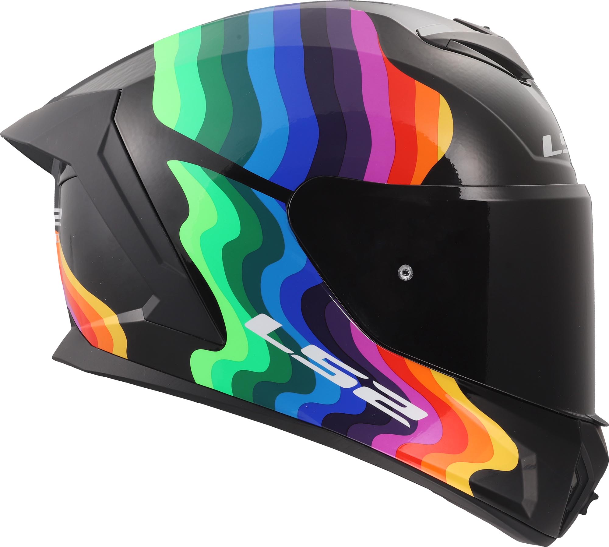 LS2 FF820 Rapid III Flow Helm schwarz/bunt L (59/60) Abbildung 3