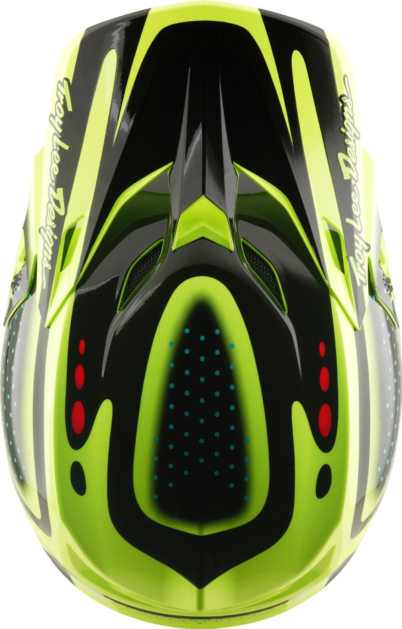 Side view of Troy Lee Designs SE5 Polycarbonate MIPS The Line Motocross Helmet