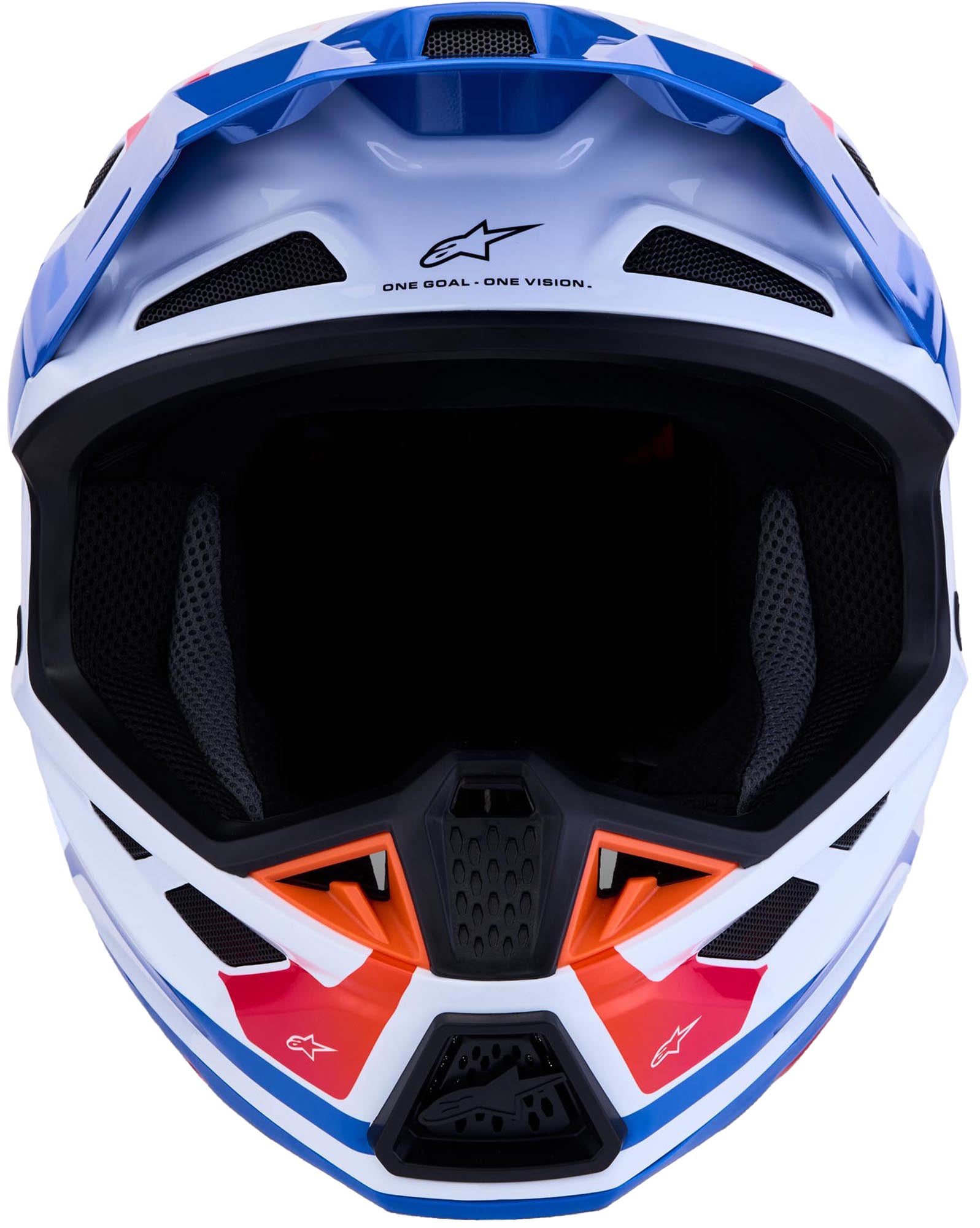 Alpinestars S-M7 Core Casque de motocross Blanc/Bleu/Orange XL (61/62) Figure 5