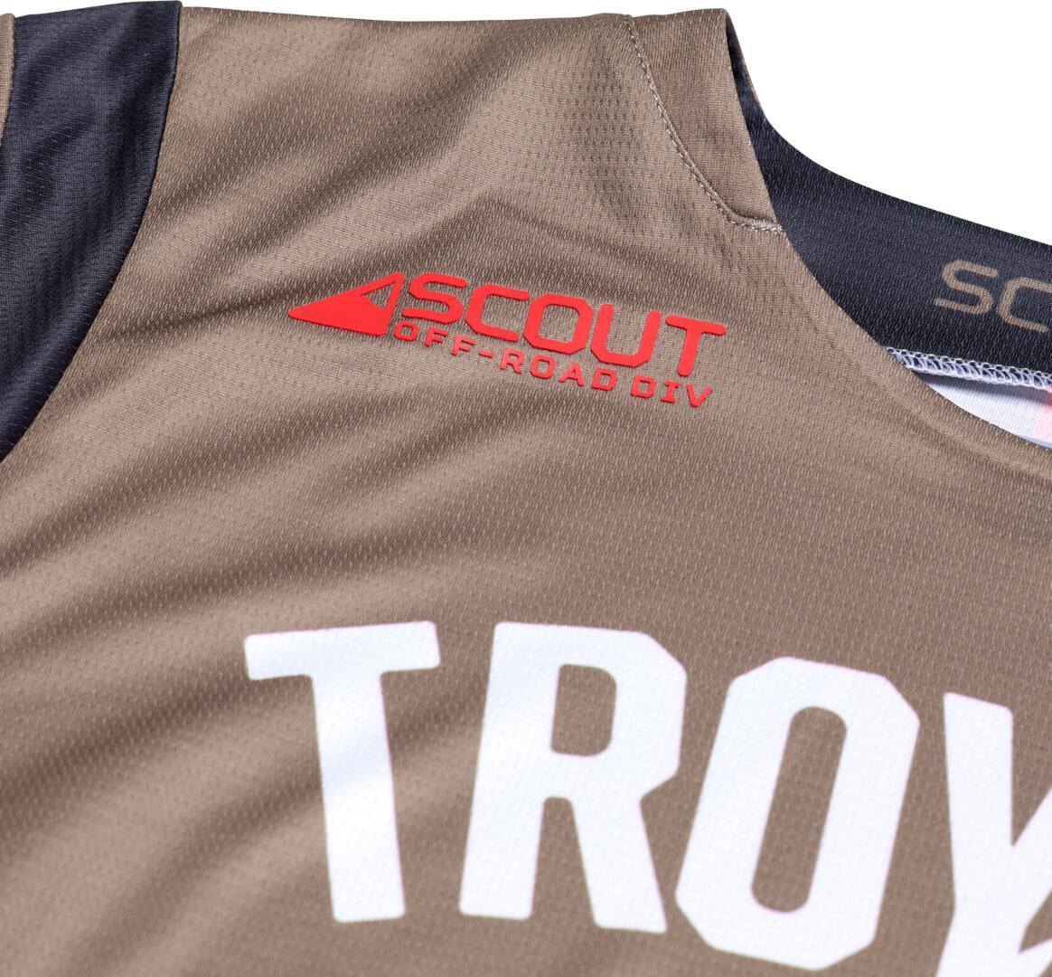 Troy Lee Designs Scout GP Ripper Maglia da motocross Kaki/grigio scuro XL Figura 3