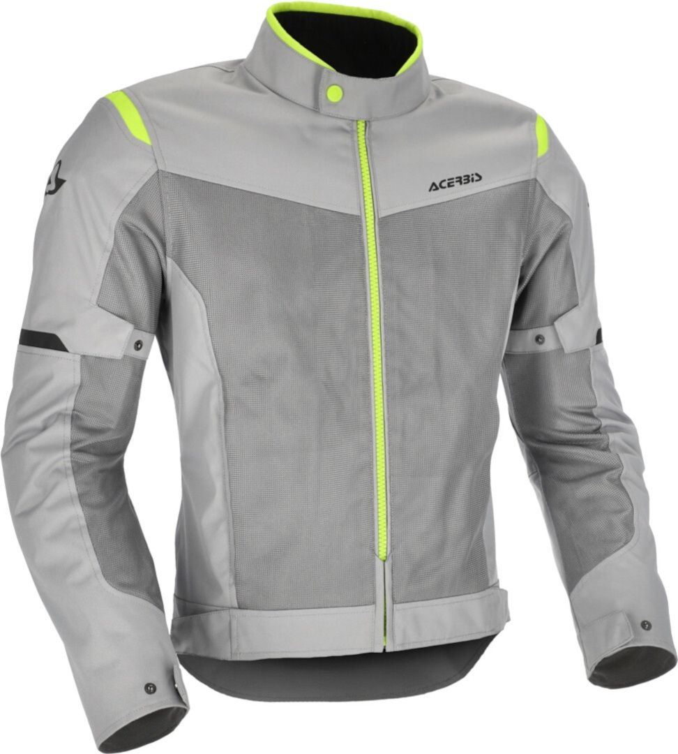 Acerbis Ramsey Vented 2.0 Mesh Motorcycle Textile Jacket grey/yellow XL Figure 1