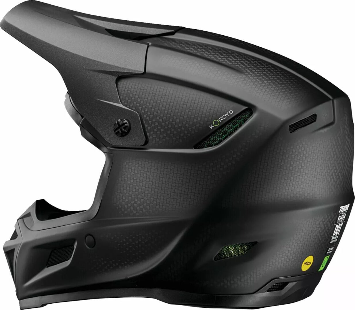 Thor Reflex Carbon Stealth Motocross Helm XS (53/54) Abbildung 3