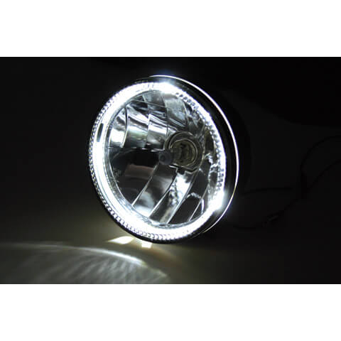 HIGHSIDER 5 3/4 Zoll Hauptscheinwerfer SKYLINE, LED Standlichtring negru Figura 2