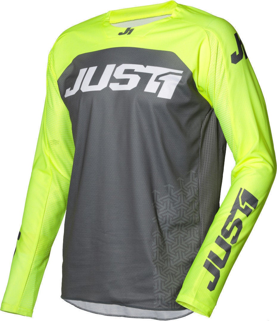 Just1 J-Force Terra Motocross Jersey grå/gul S Figur 1