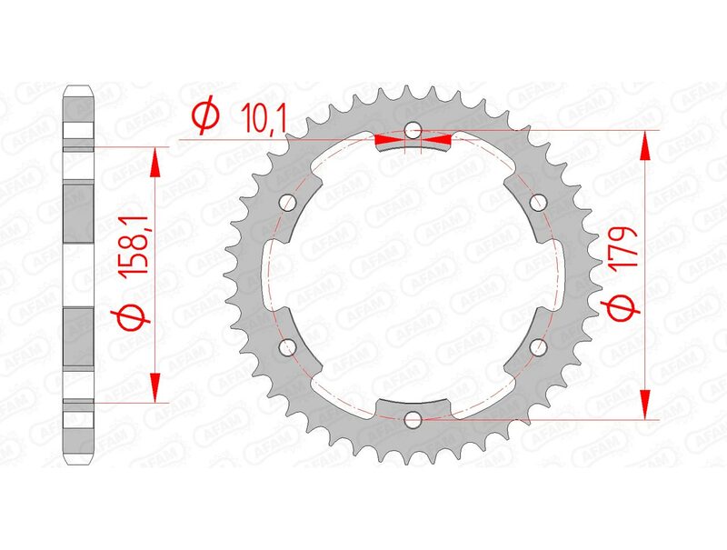 AFAM Standard stålkrona 35804 - 525 Figur 1