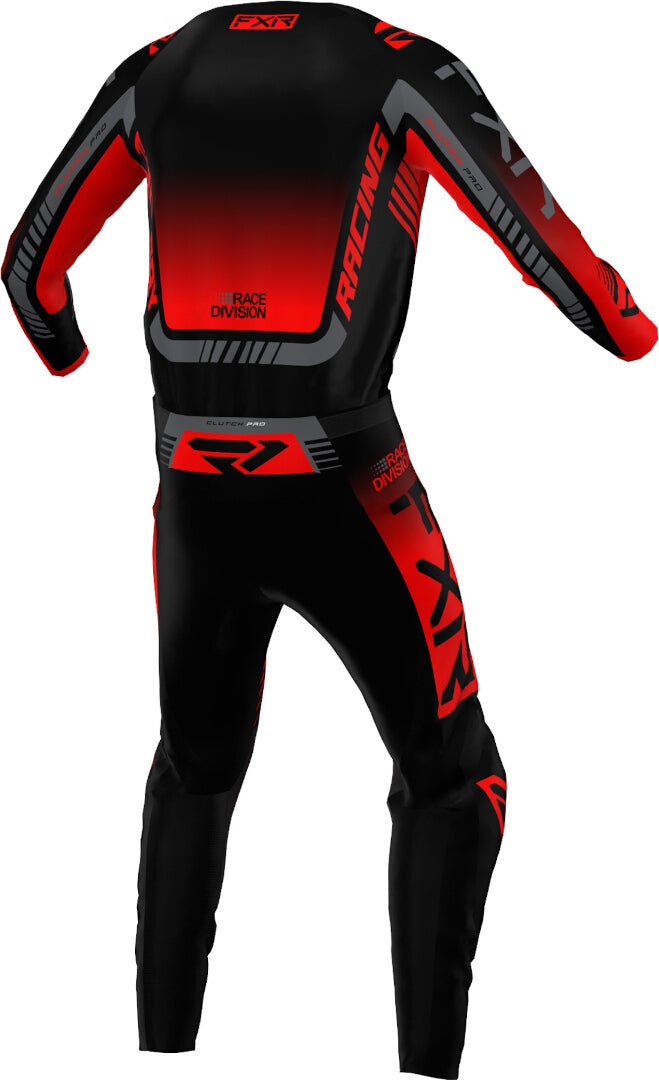 FXR Clutch Pro 2023 Motocross bukser sort/rød 42 Figur 4