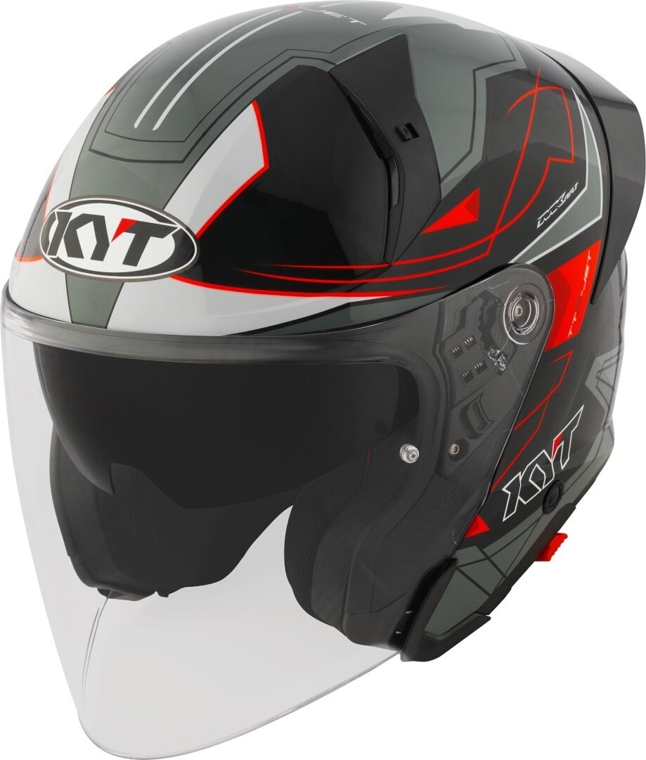 KYT TTR-Jet Led Jet hjelm sort/grå XL (60) Figur 1