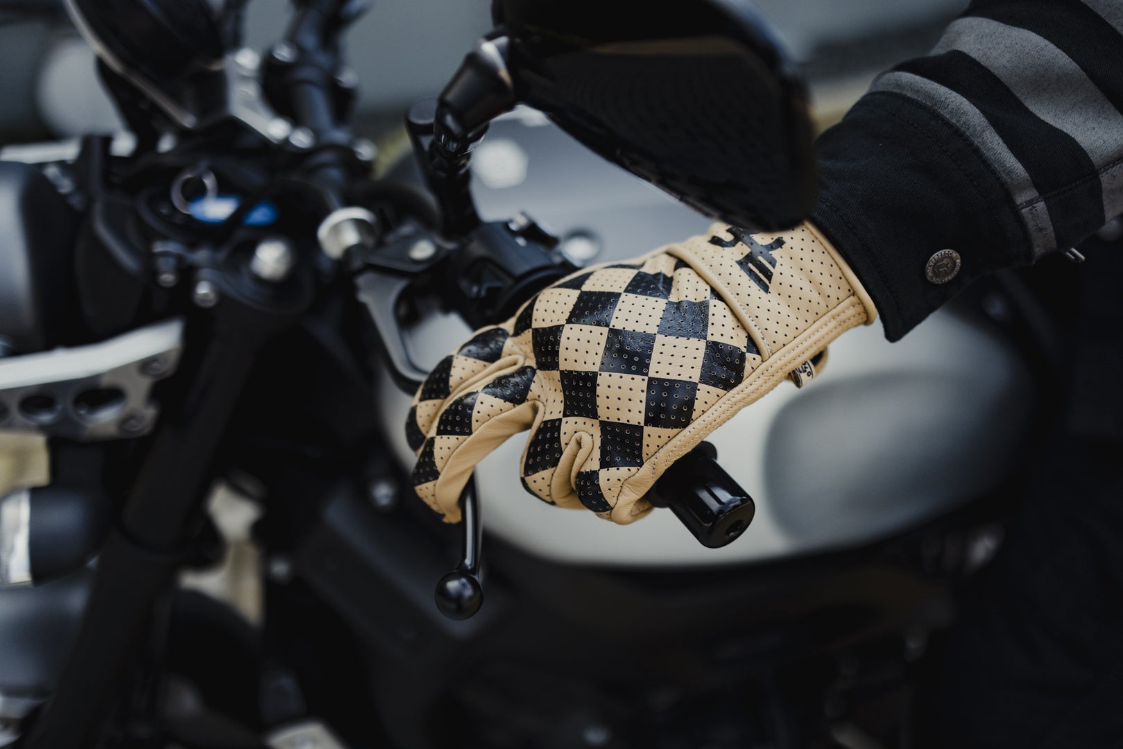 HolyFreedom Bullit Perforated Motorcykel handsker sort/gul L Figur 3