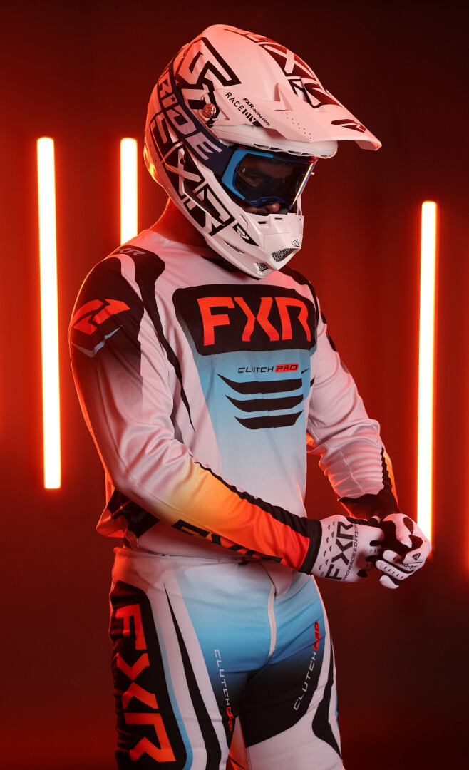 FXR Clutch Pro 2025 Motocross tröja orange/blå/svart XXL Figur 6