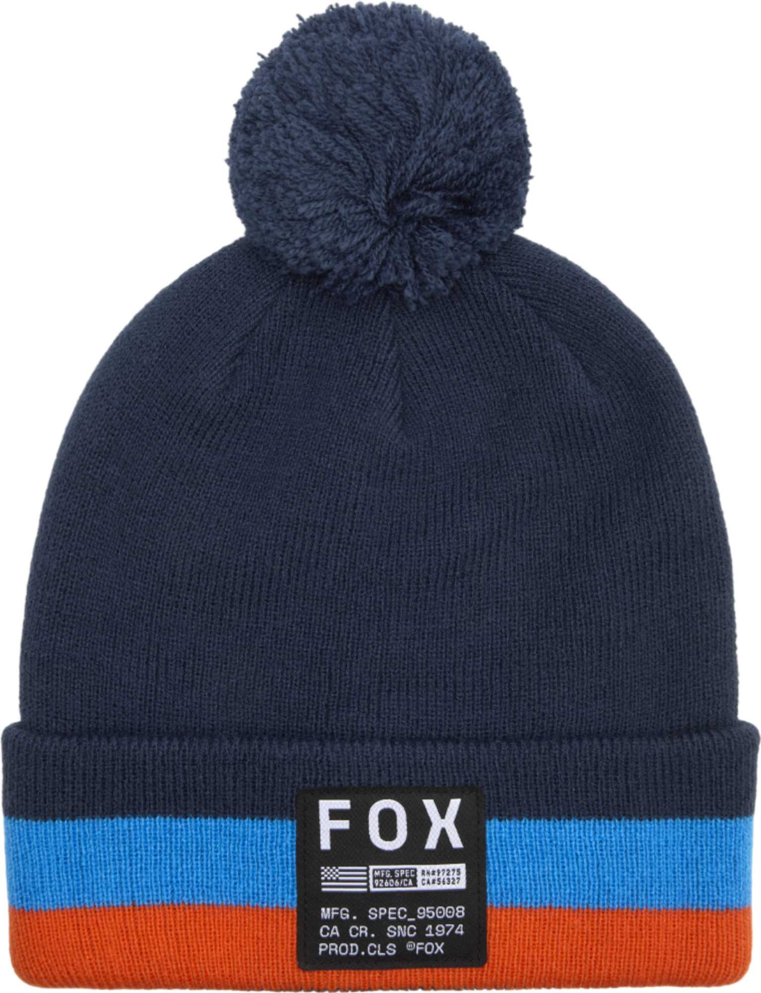 FOX Fracture Beanie Albastru/Portocaliu Figura 1