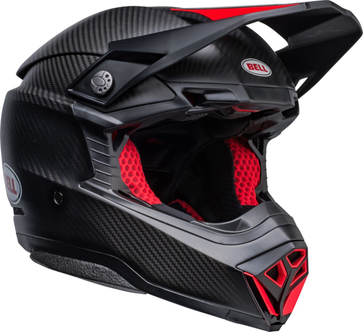 Bell Moto-10 Spherical Satin Gloss Casco da motocross nero/rosso M (57/58) Figura 2