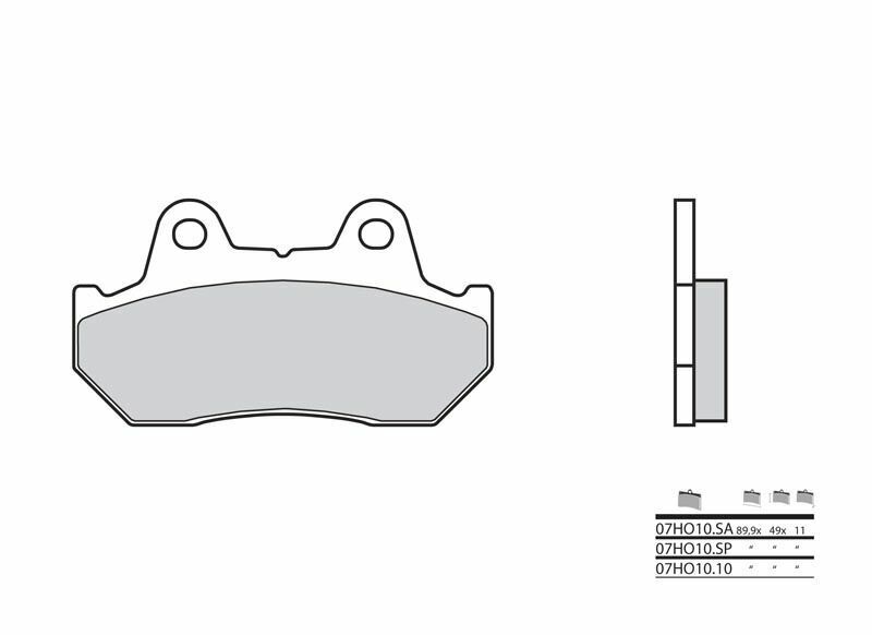 Brembo S.p.A. Vägbromsbelägg kolkeramik - 07HO1010 Figur 2