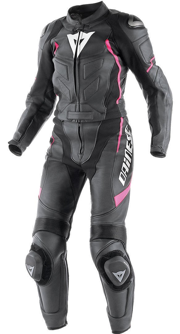 Dainese Avro Div. D1 Duas peças senhoras terno de couro da motocicleta Preto/Antracito 88 Figura 5