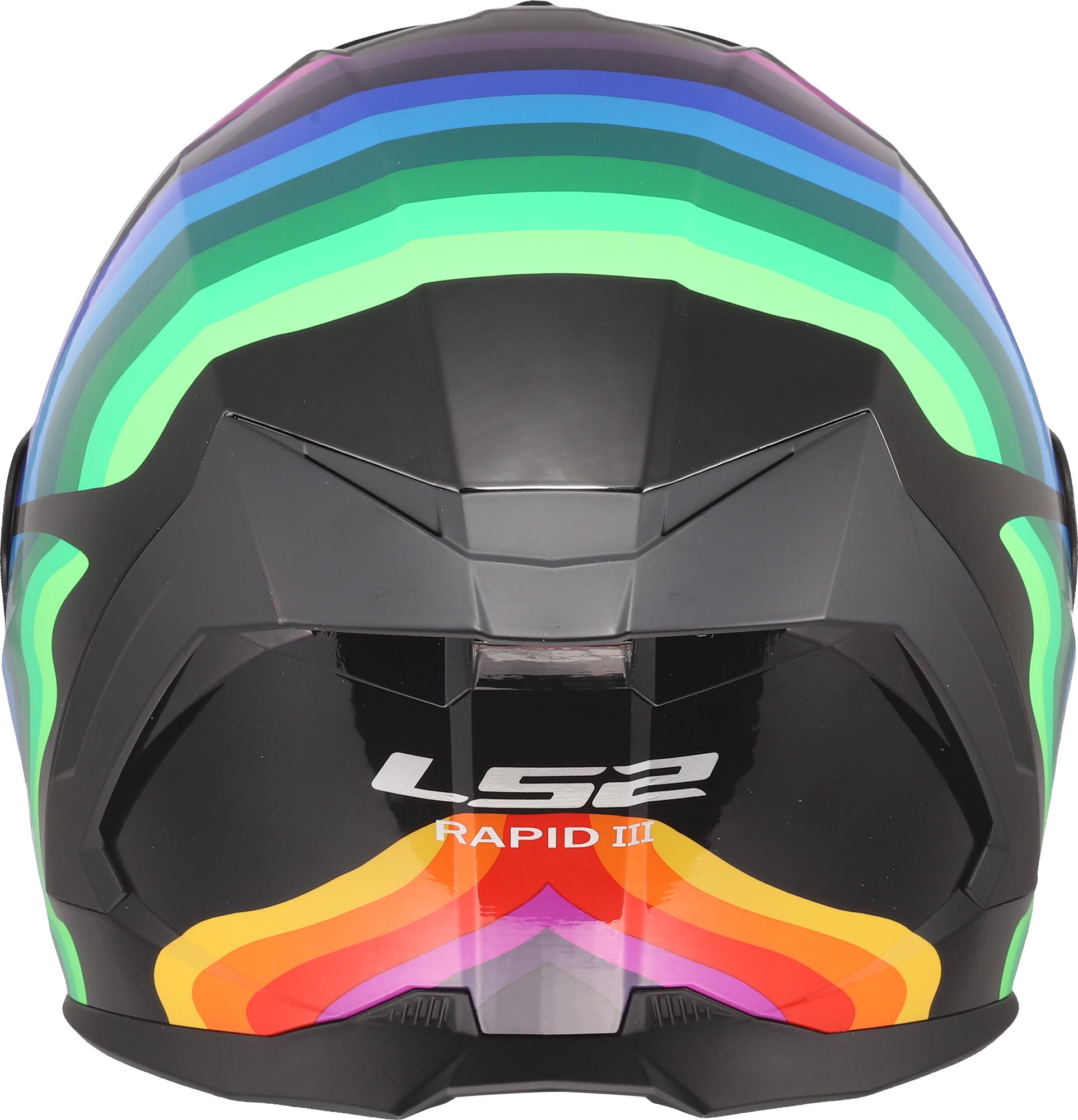 LS2 FF820 Rapid III Flow Helm schwarz/bunt L (59/60) Abbildung 4