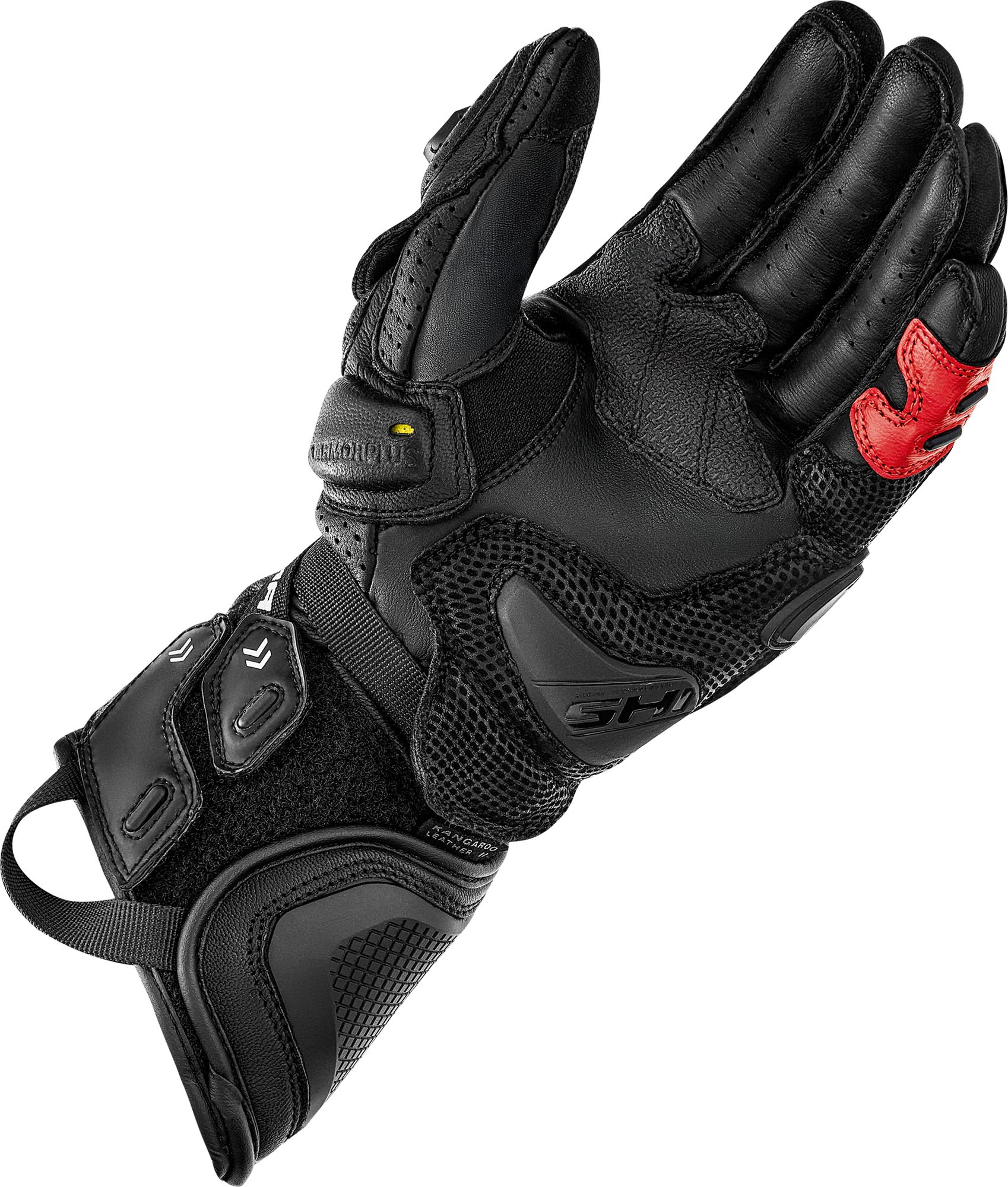 SHIMA RS-3 Luvas de Motocicleta preto/vermelho S Figura 3