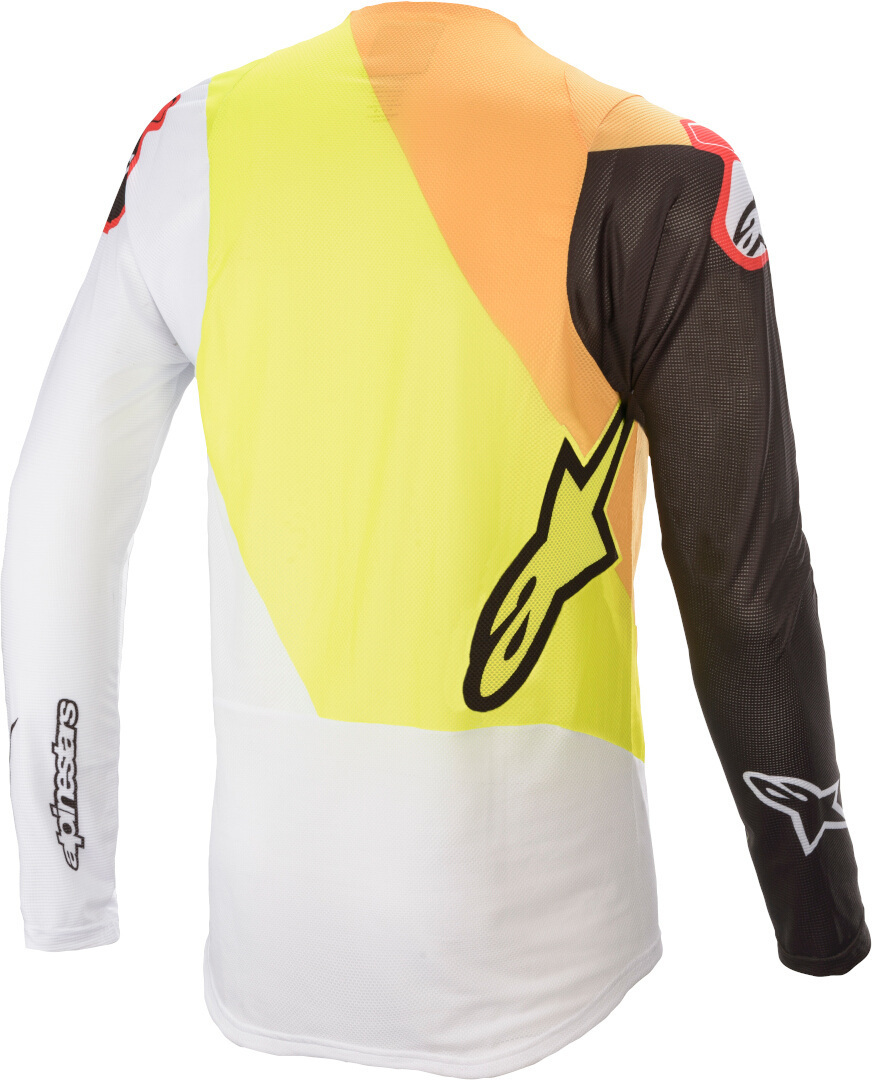 Alpinestars Supertech Blaze Motorcross Jersey Wit/geel M Figuur 2