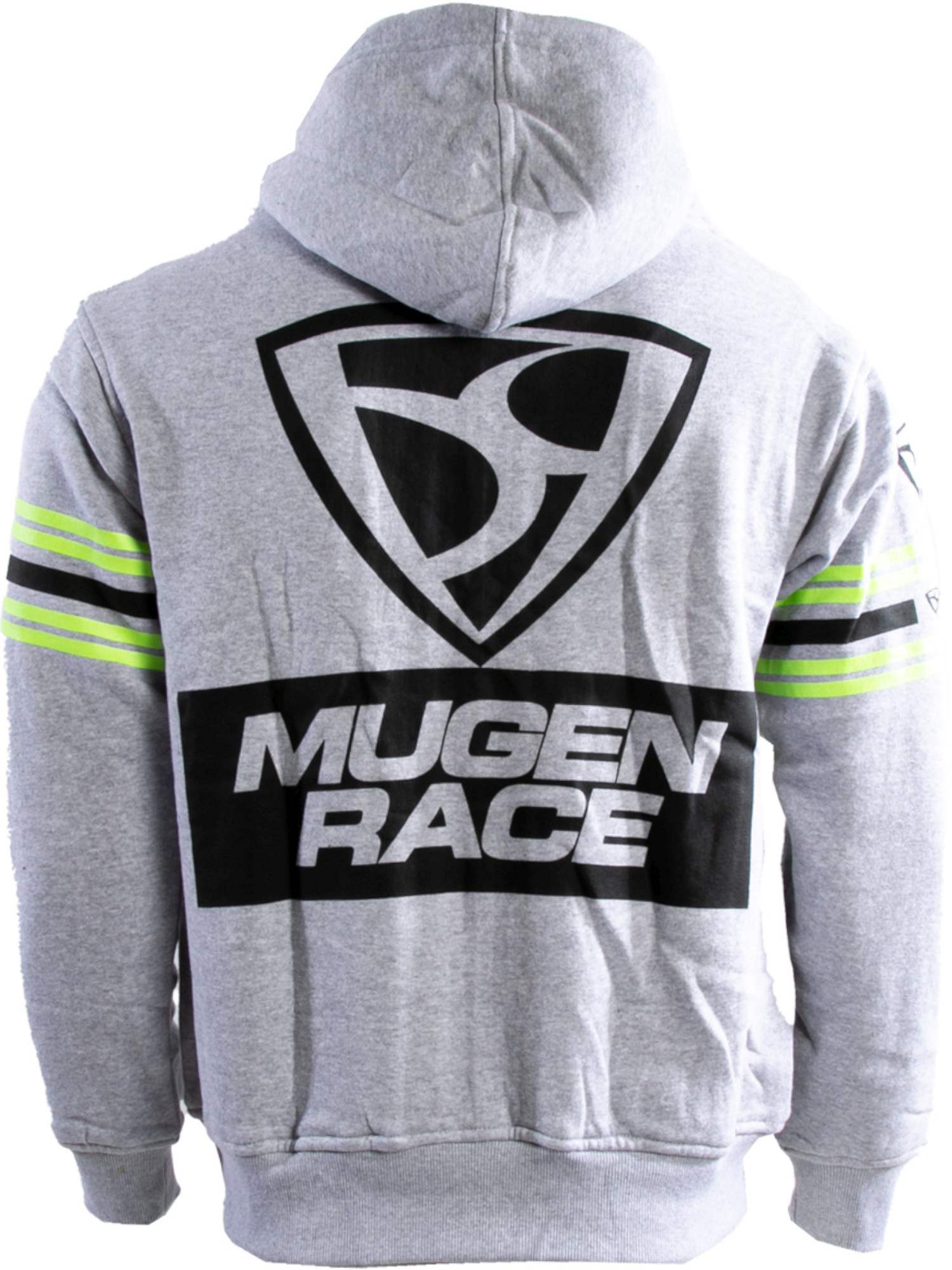 MUGENRACE Stripe-Two Zip Hoodie Sweat à capuche zippé Gris clair 3XL Figure 2