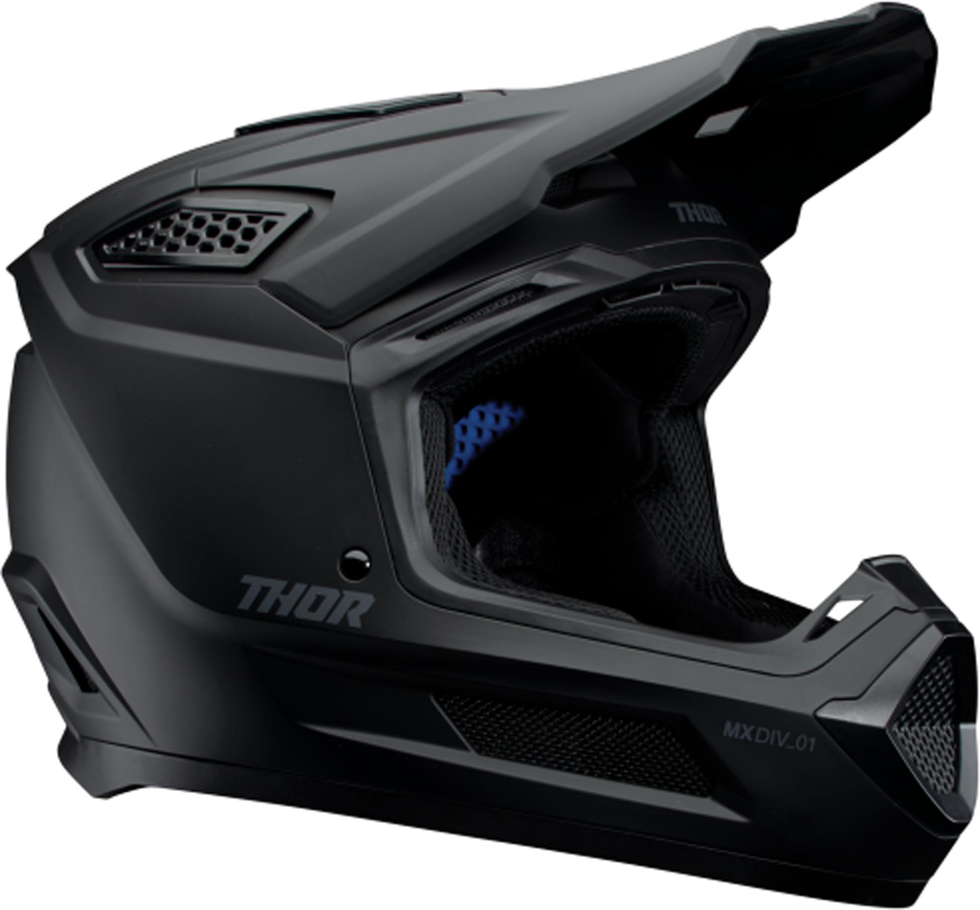 Thor Fleet Casco da motocross nero opaco L (59/60) Figura 1