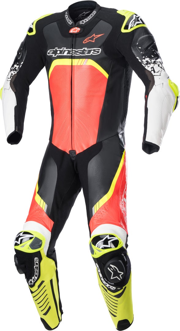 Alpinestars GP Tech 4 Motorrad 1-Teiler Motorrad Lederkombi schwarz/rot/gelb 48 Abbildung 1
