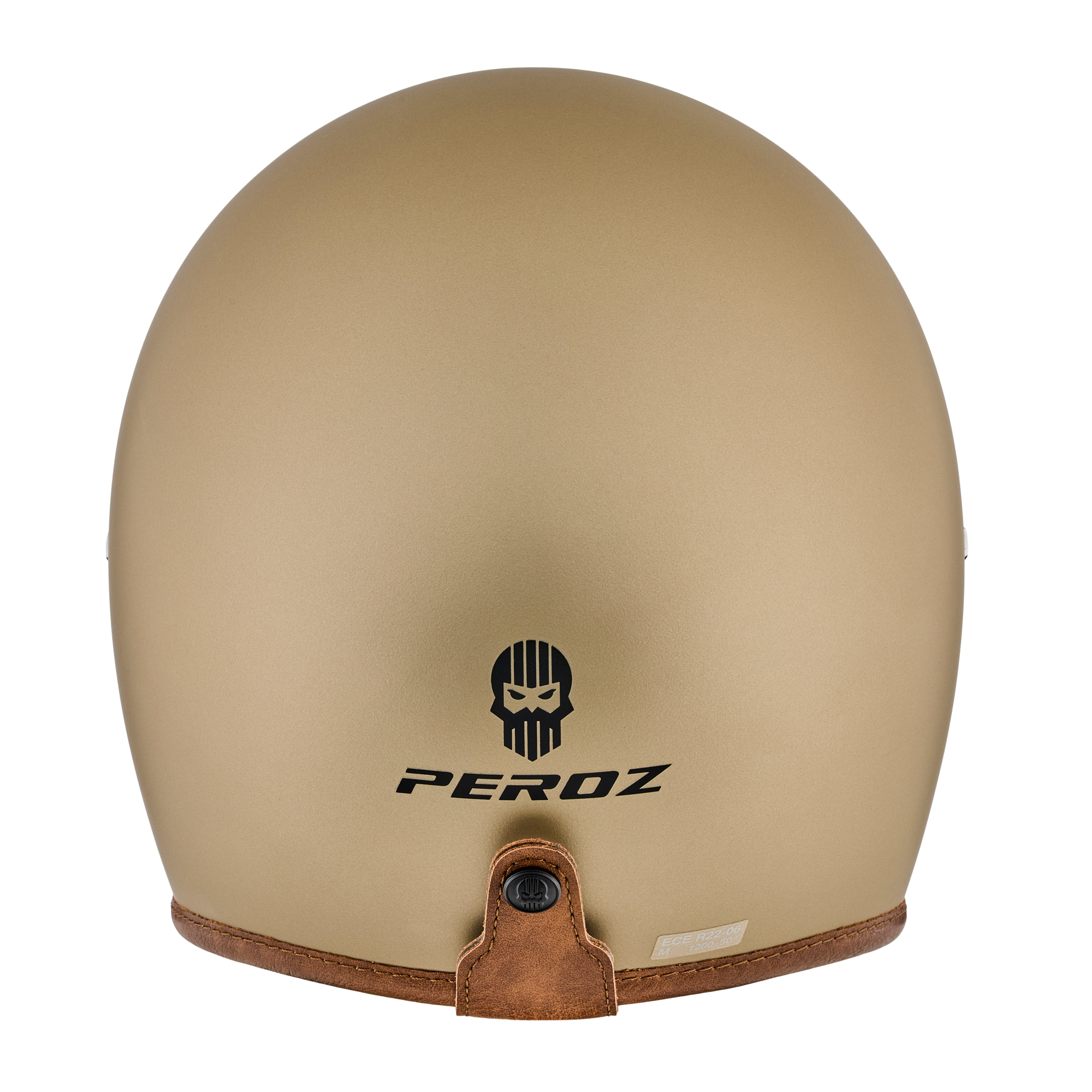 Peroz Filus Casco aperto Oro pallido opaco 2XL Figura 6
