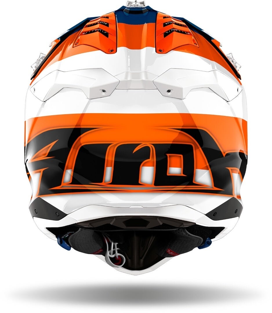 Airoh Aviator 3 Monarch Casque de motocross Blanc/Bleu/Orange M (57/58) Figure 2
