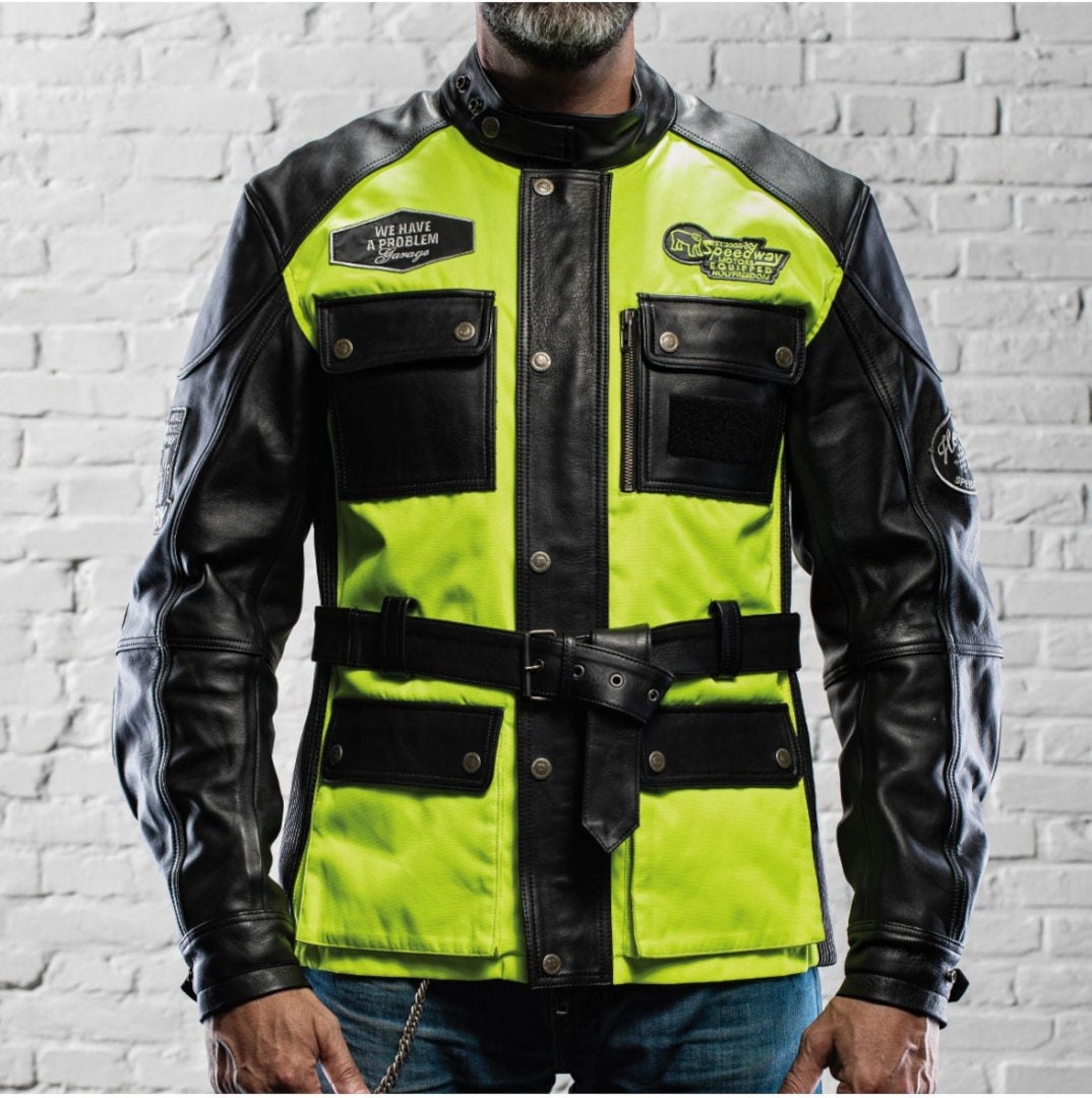 HolyFreedom Quattro Vision Motorcycle Leather/Textile Jacket XXL Figure 4