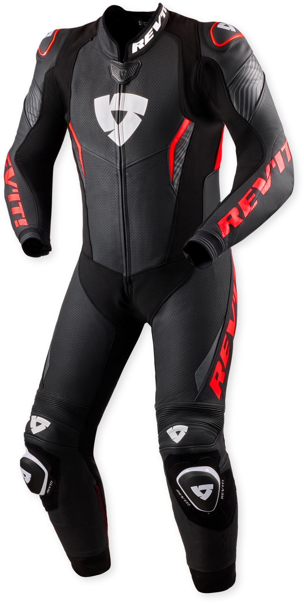 Revit Argon 3 perforated One Piece Motorcycle Leather Suit-image-249963372