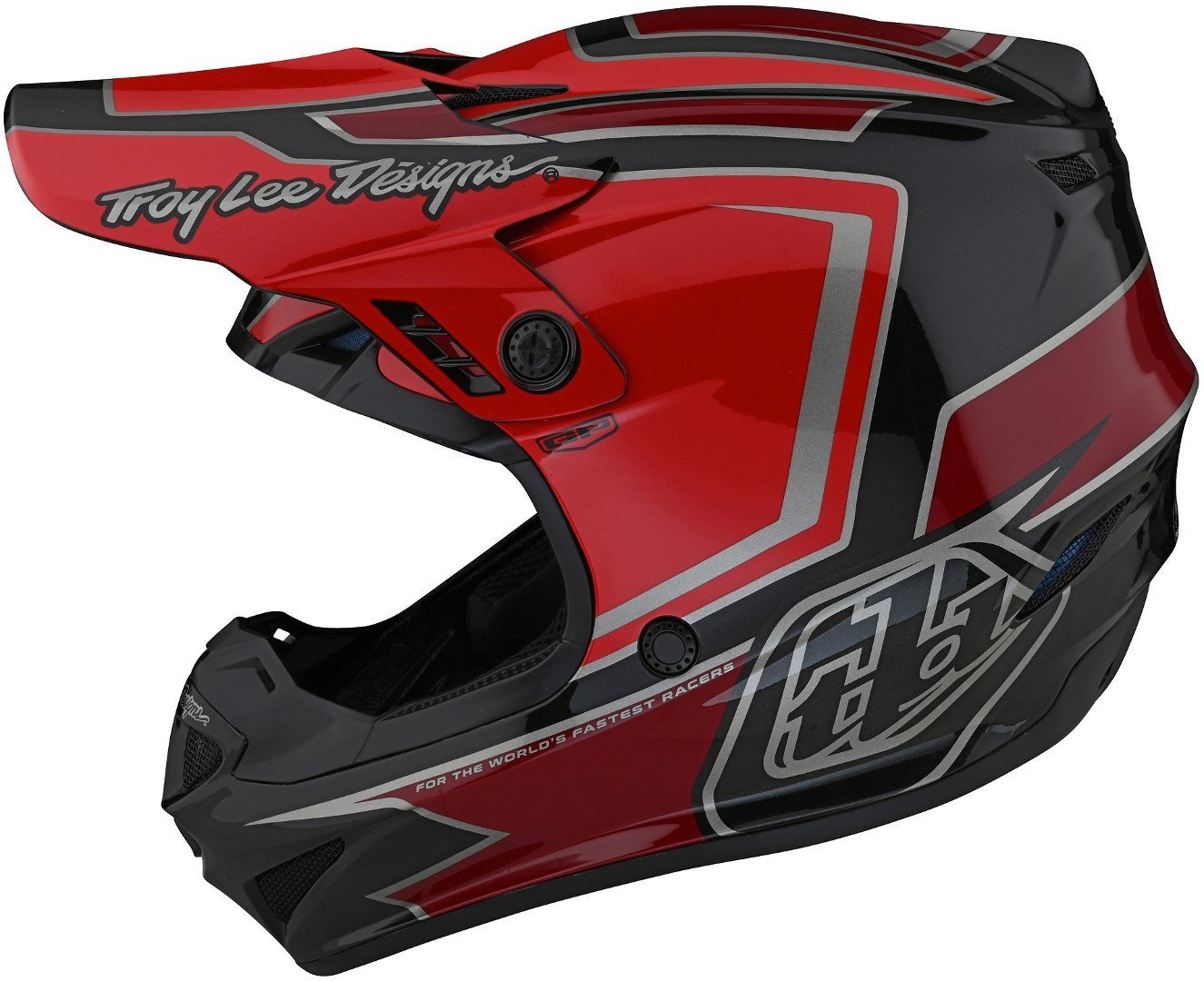 Troy Lee Designs GP Ritn Motocross Hjälm röd/svart Man (57/58) Figur 4