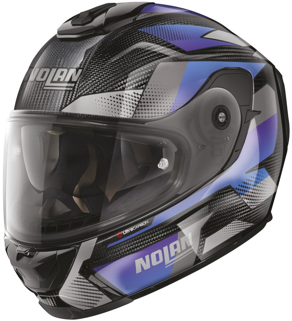 Nolan X-903 Ultra Carbon Highspeed N-Com Hjelm sort/grå/blå L (60) Figur 1