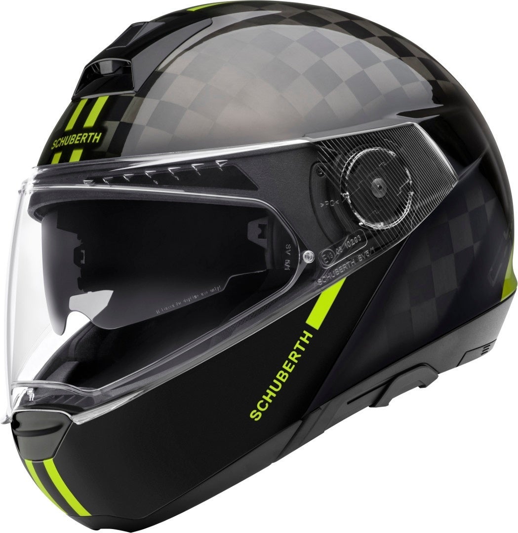 Schuberth C4 Pro Carbon Fusion Hjelm sort/gul XL (61) Figur 1