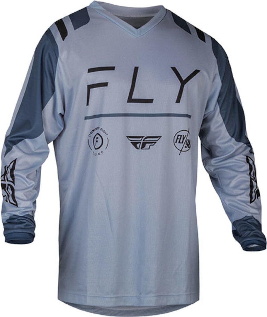 Fly Racing F-16 2024 Motocross Jersey hellgrau/dunkelgrau L Abbildung 1