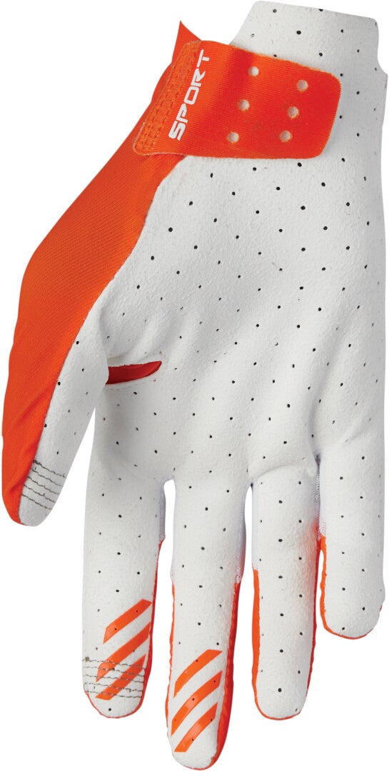 Thor Sportmode Vented Gants de motocross perforés orange/blanc XL Figure 3