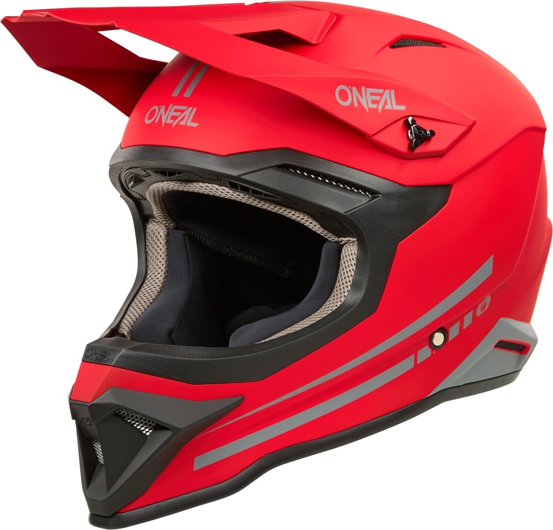 Oneal 1SRS Solid Casco da motocross Red Matt M Figura 1