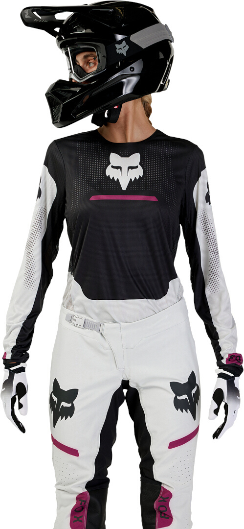 FOX Flexair Optical Motocross trøje til damer Sort/lysegrå M Figur 7