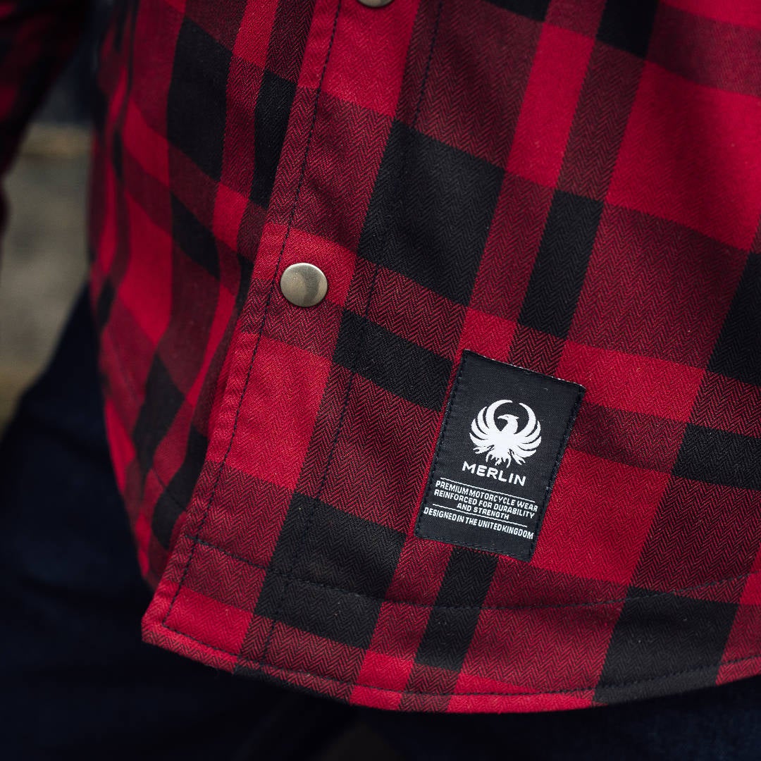 Merlin Axe Hydro Kevlar Camicia da moto impermeabile rosso 3XL Figura 7