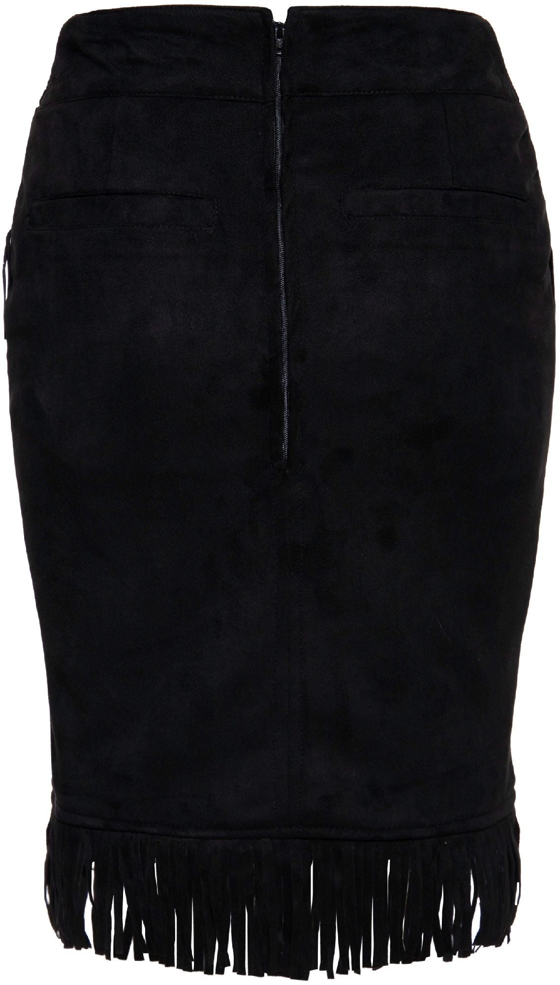 Queen Kerosin Western Dame nederdel Sort XXL Figur 2