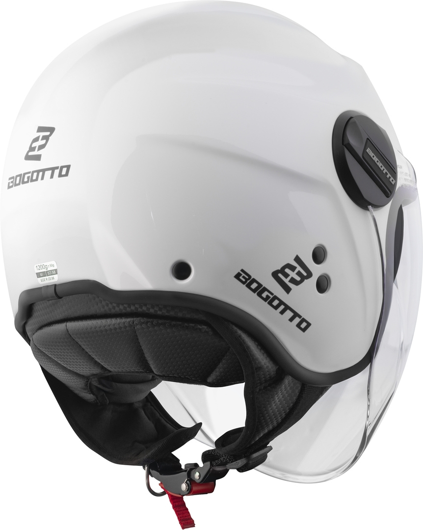 Side view of Bogotto H595-1 SPN Jet Helmet