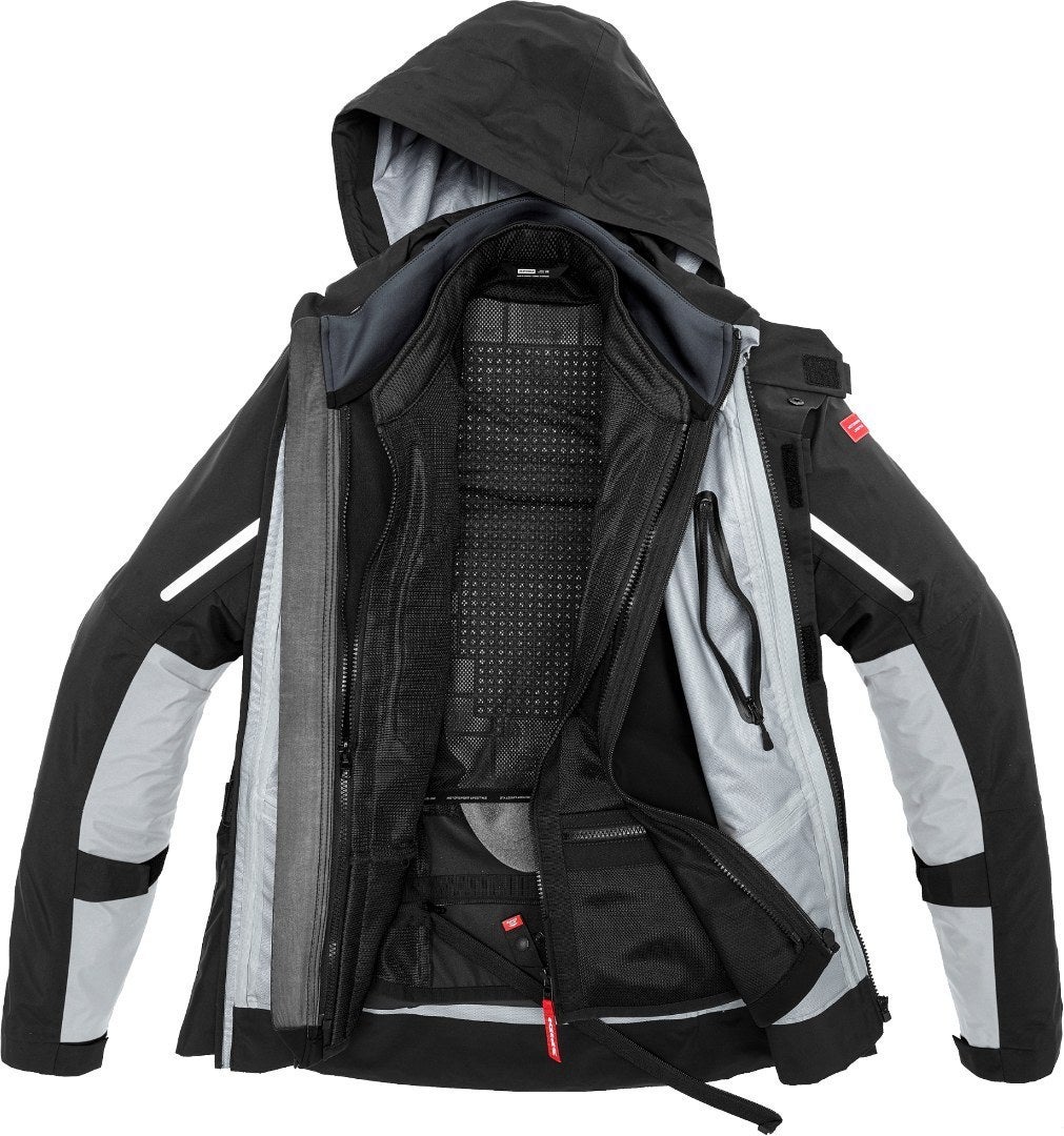 Spidi Mission-T H2Out Step-InArmor Motorrad Textiljacke schwarz/grau XXL Abbildung 9