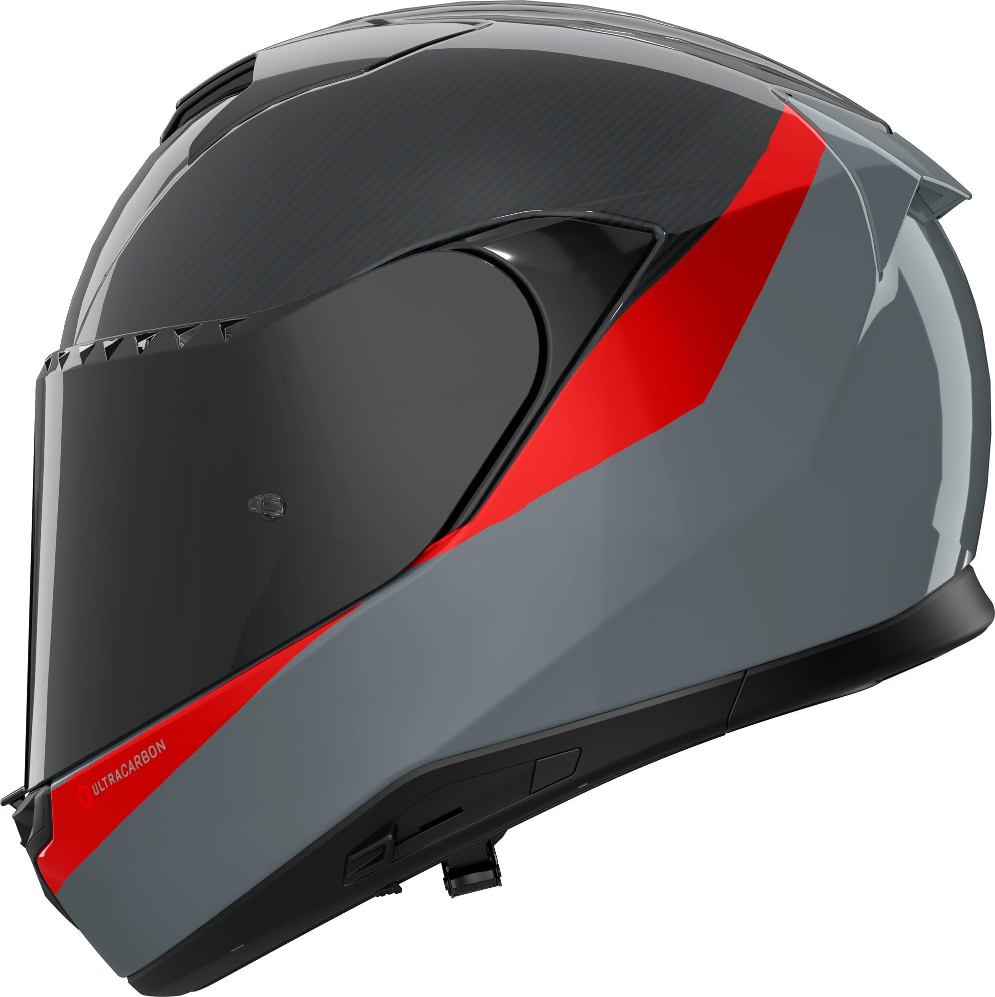 Nolan X-904 Ultra Carbon Verniciatura Speciale Hjelm sort/grå/rød S (56) Figur 3