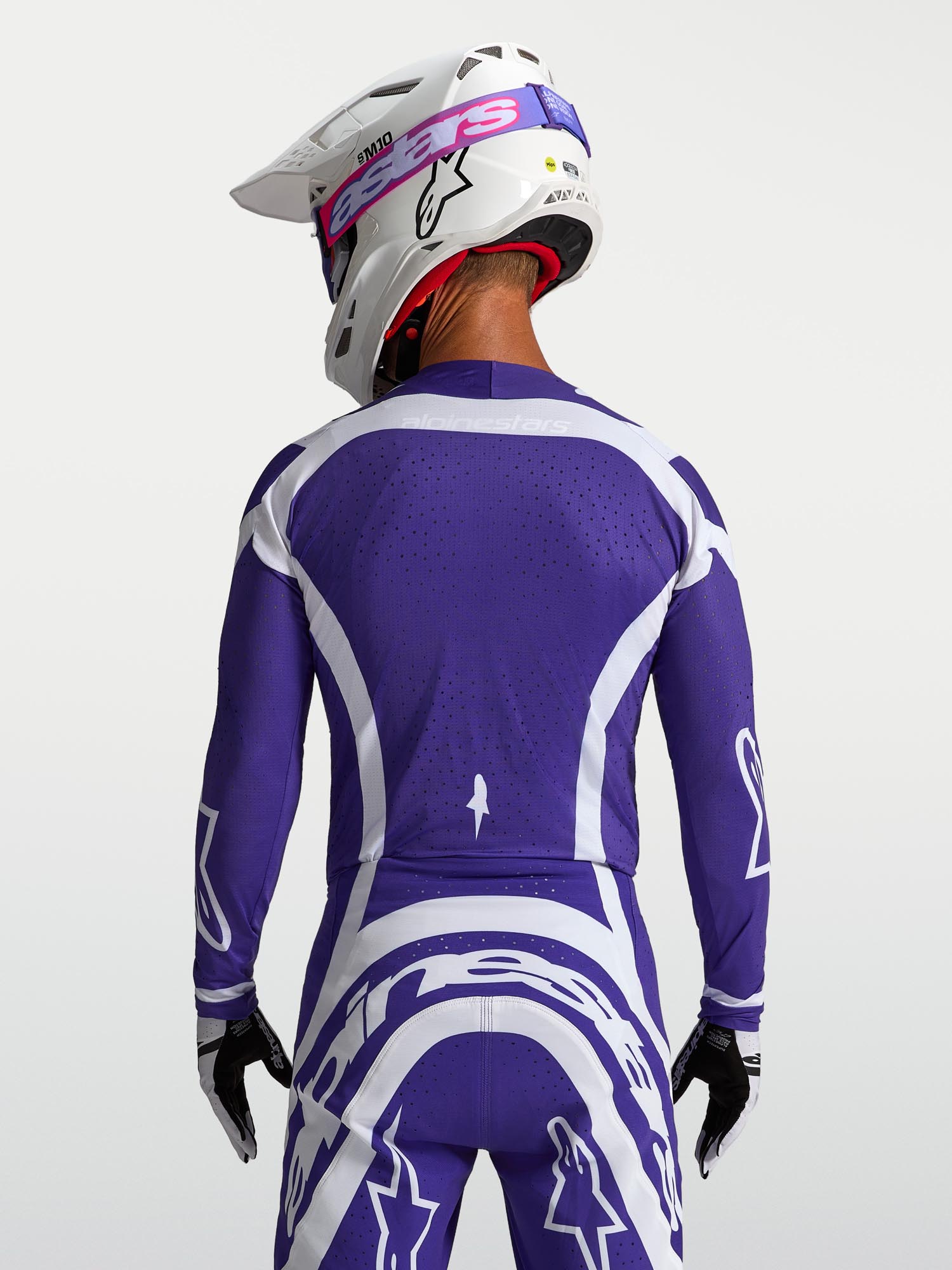 Alpinestars Supertech Vesta Motocross Jersey blau/weiß XL Abbildung 9