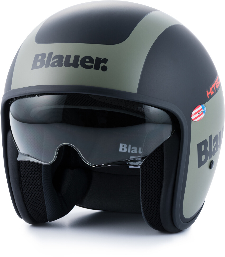 Blauer Pilot 1.1 G Graphic Cască cu reacție Negru mat/verde XXS (51/52) Figura 1
