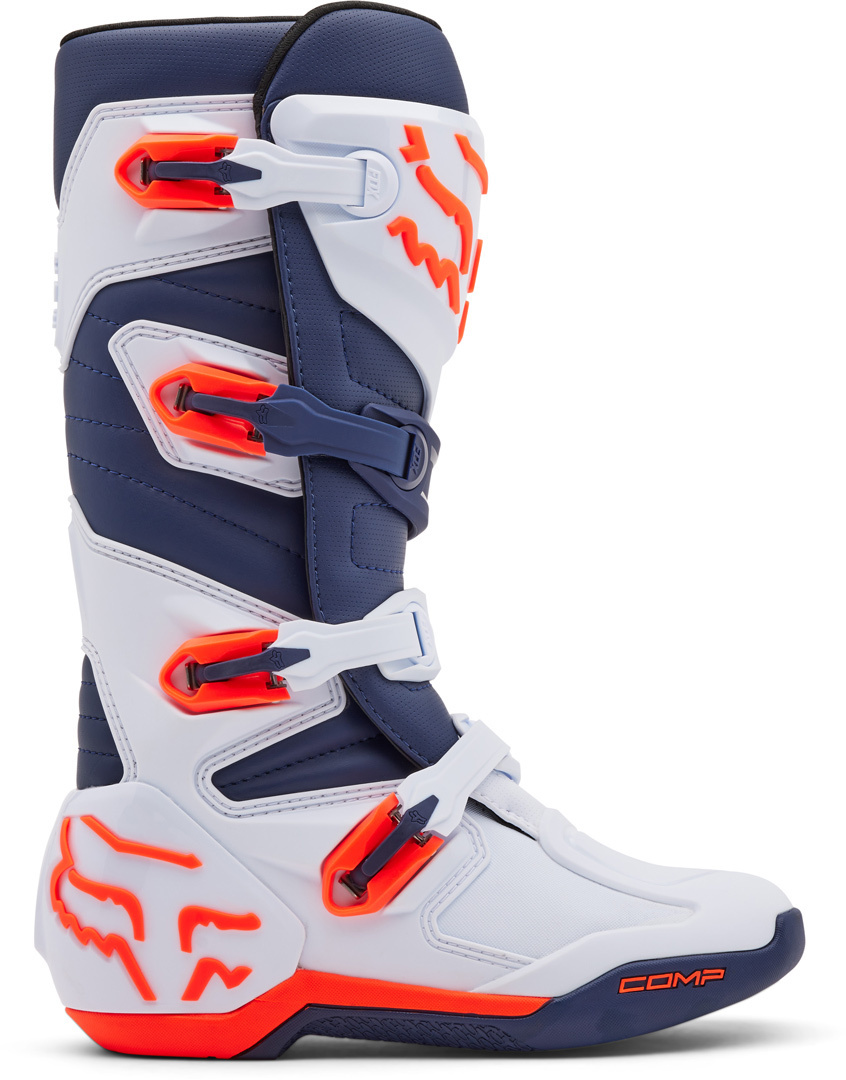 FOX Comp Bottes de motocross Blanc/bleu 14 Figure 6