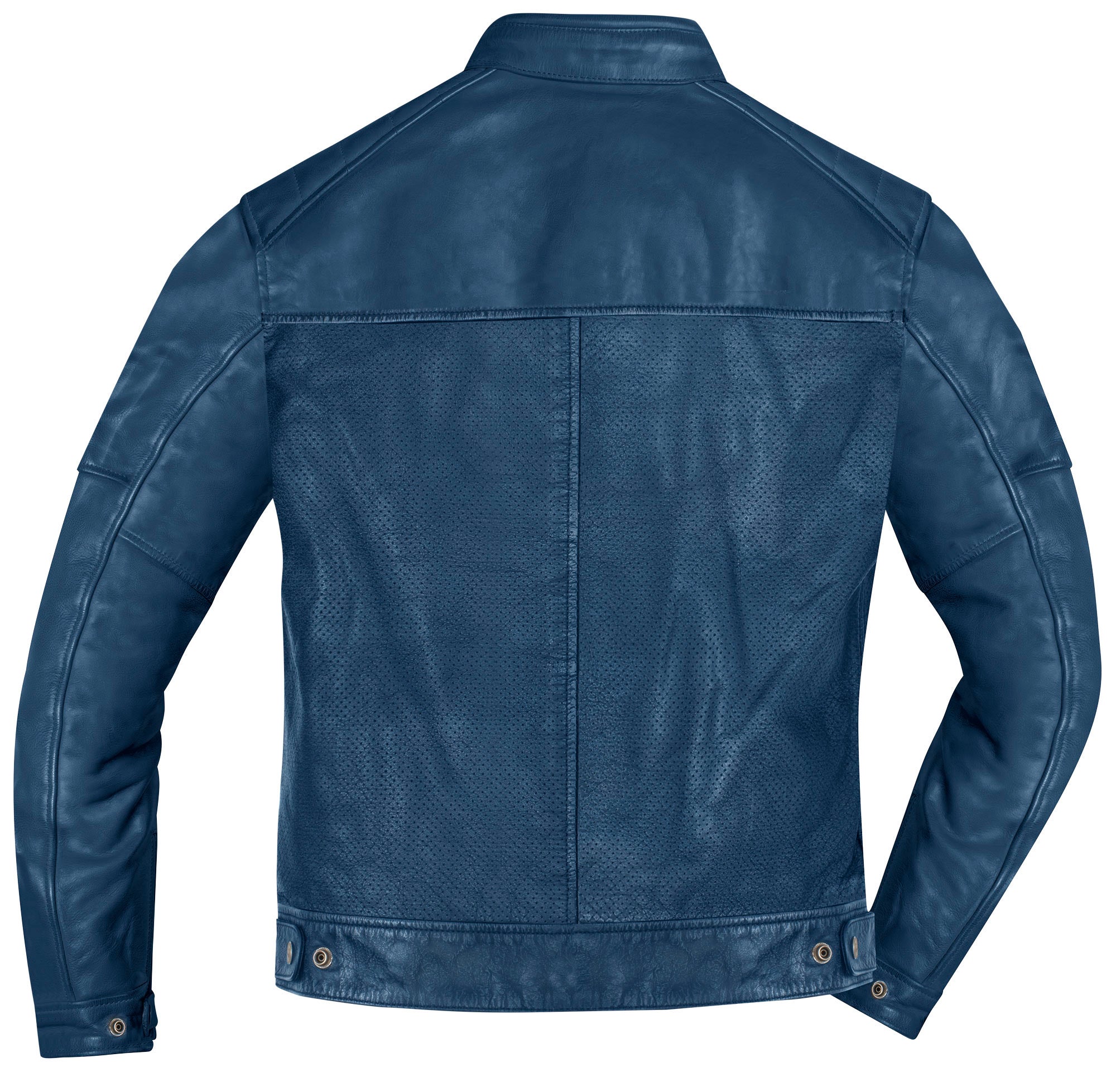 HolyFreedom Zero Summer perforated Motorcycle Leather Jacket dark blue XXL Figure 3