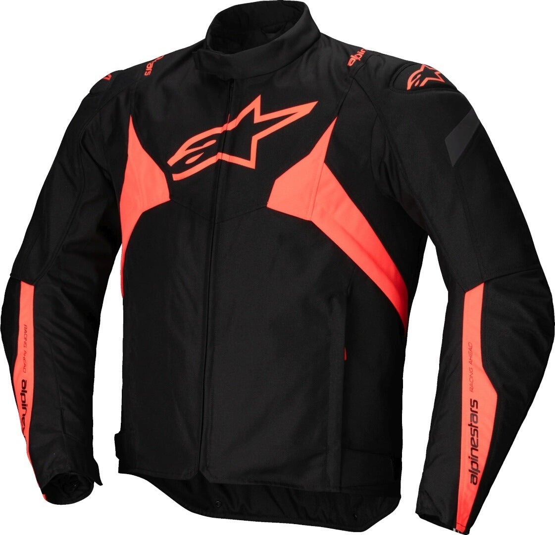Alpinestars T-Jaws V4 waterproof Motorcycle Textile Jacket black/neon-red 3XL Figure 1