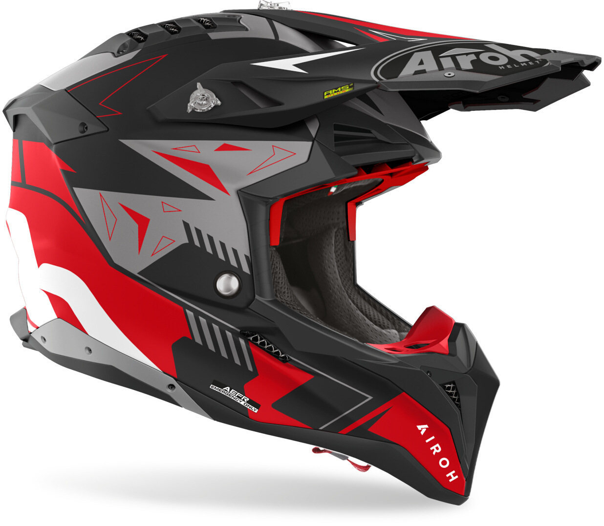 Airoh Aviator 3 Spin Motocross hjälm Red Matt XL (61/62) Figur 2