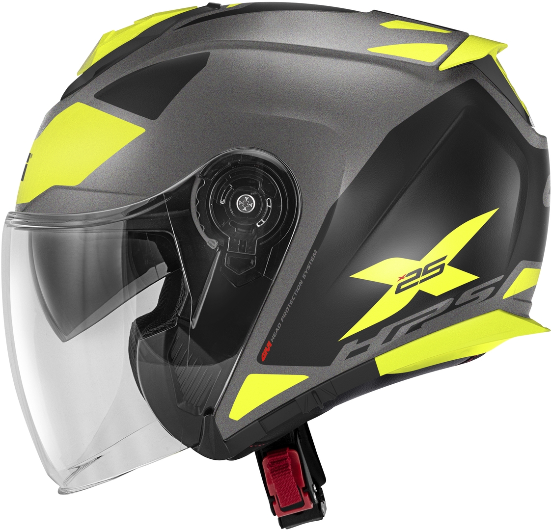 GIVI X.25 Target Jethjelm Titanium mat/sort/gul L Figur 2