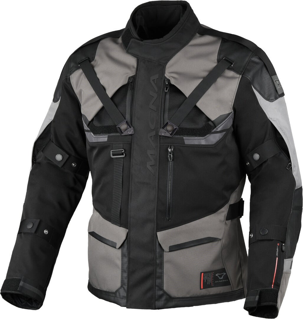 Macna Touros waterproof Motorcycle Textile Jacket black/grey 3XL Figure 2