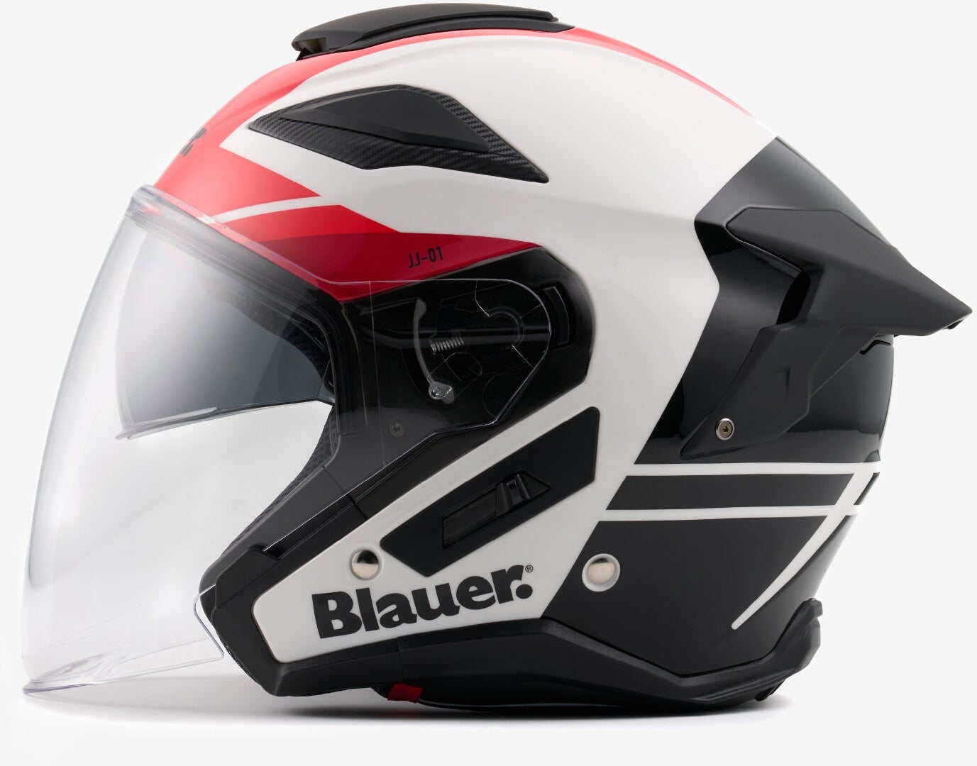 Blauer JJ-01 Trysková přilba bílá/červená XL (60/62) Obrázek 4